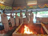 Sharadiya Navaratri 2020 Day 2 (18.10.2020) - Karla - Samuhika Durga homa on behalf of KDPT and 5 yajmana-s
